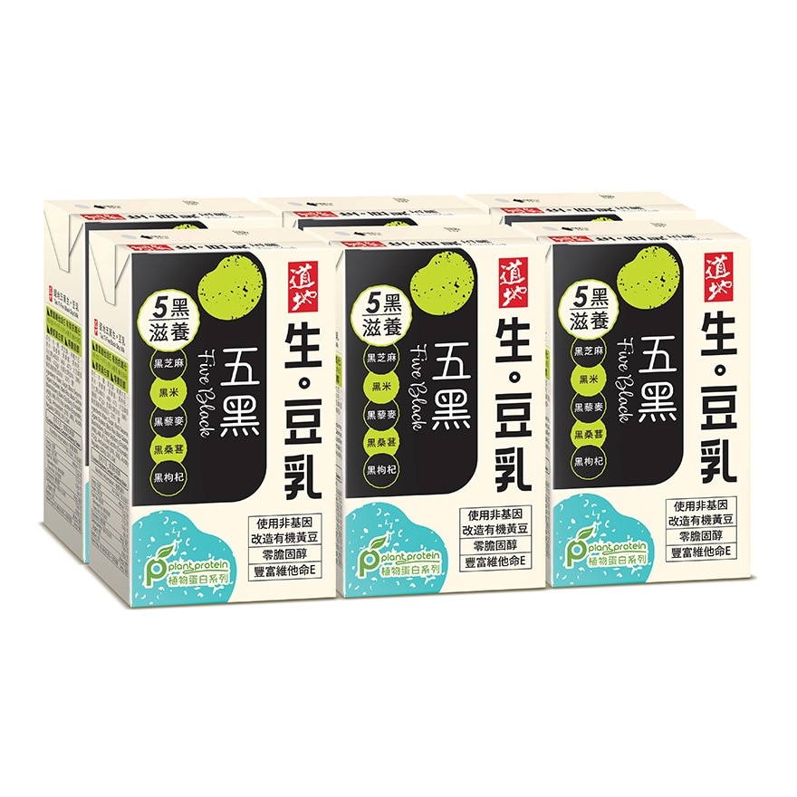 五黑生。豆乳250毫升 6包装