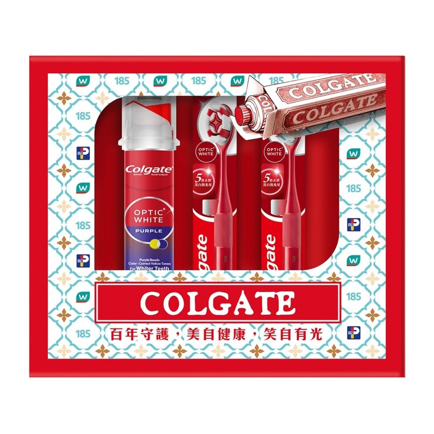 Colgate Optic White ASW Group 185th Anniversary Limited Gift Box