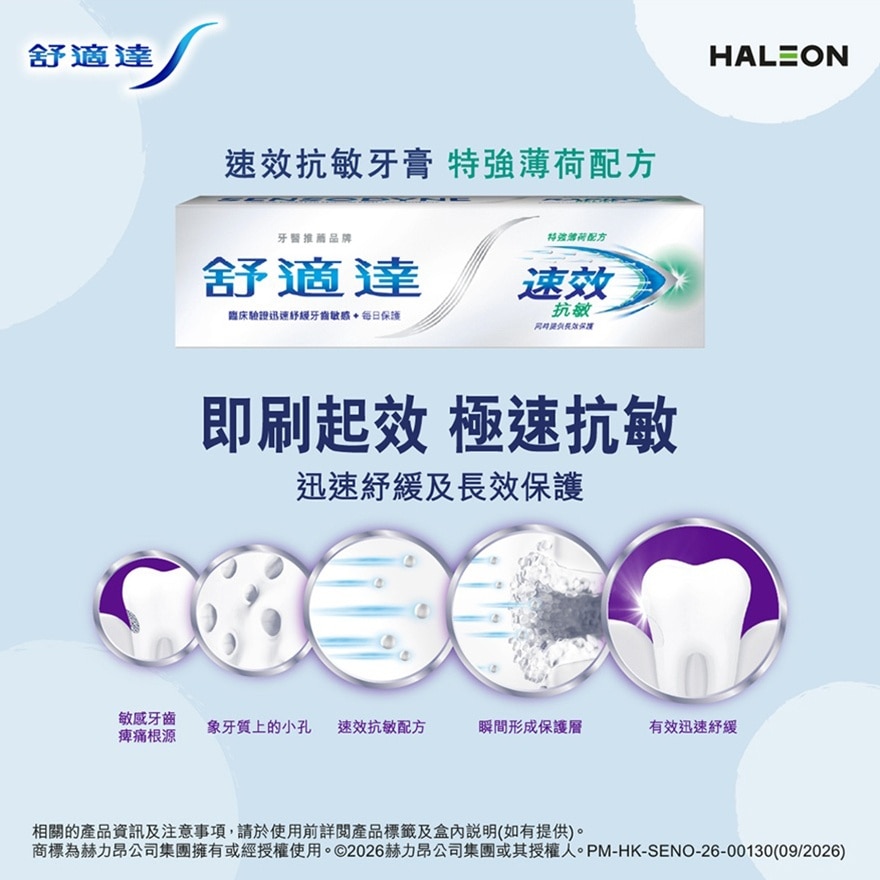 Sensodyne Rapid Relief Toothpaste Extra Fresh 2pcs with limited edition miffy vacuum flask image