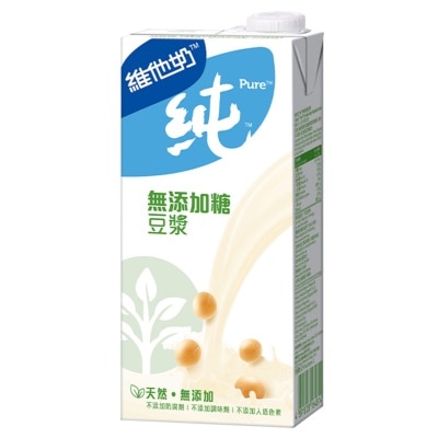 VITASOY 维他奶纯无添加糖豆浆1公升装