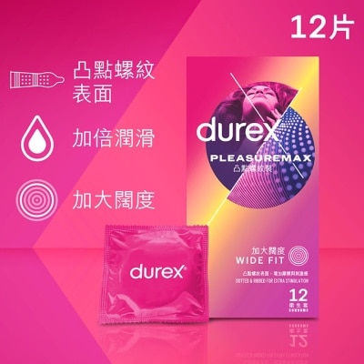 DUREX Durex Pleasuremax 12's