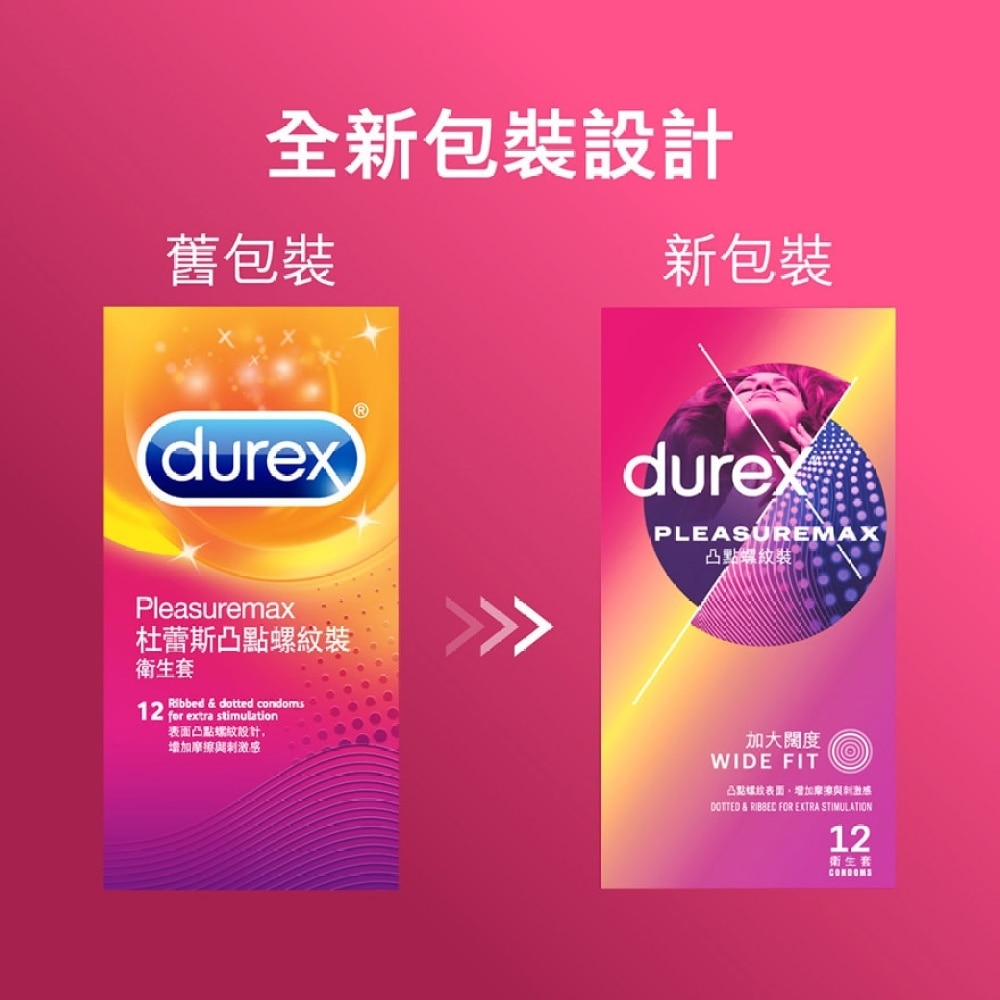 Durex Pleasuremax 12's