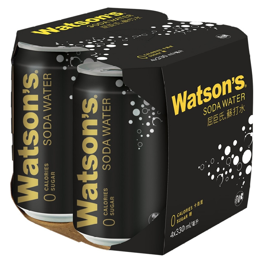 Watson Soda water  4cans (330ml)