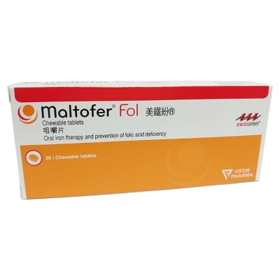 VIFOR Maltofer Fol Chewable Tablet 100mg, 30's image