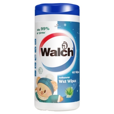 威露士 威露士 消毒濕巾蘆薈筒裝40片(黃油小熊 限量版包裝隨機發放)