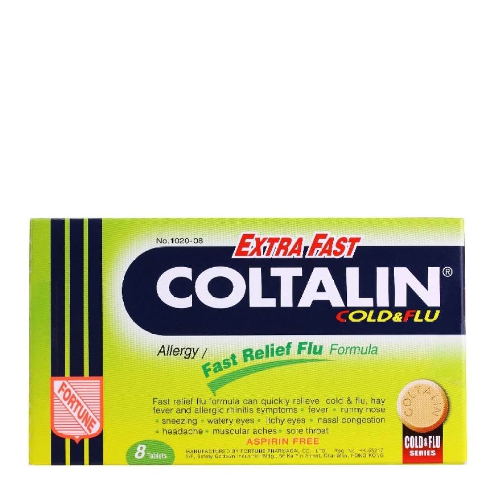 EXTRA FAST COLTALIN COLD AND FLU 8S