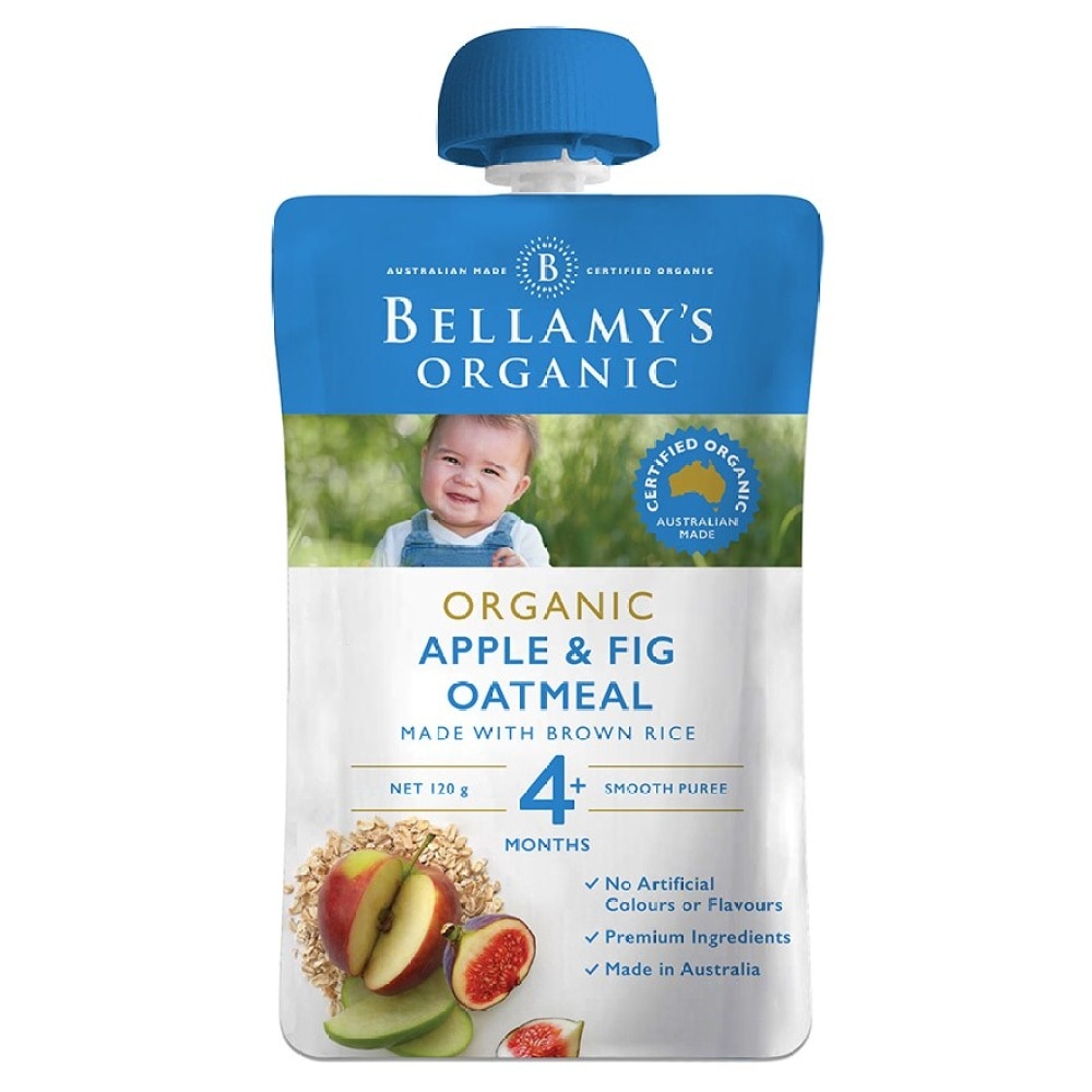 BELLAMY'S ORGANIC APPLE & FIG OATMEAL image