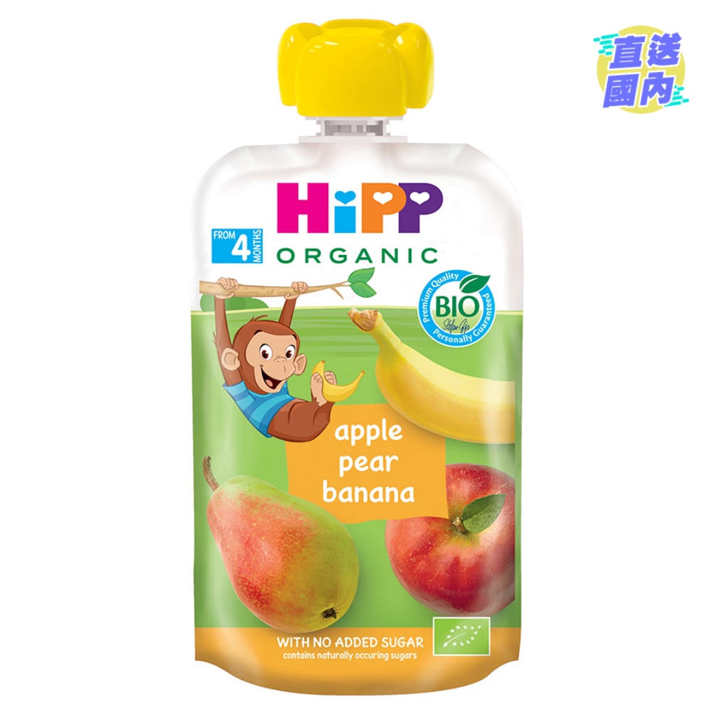 HiPP 喜宝有机苹果香梨香蕉唧唧装
