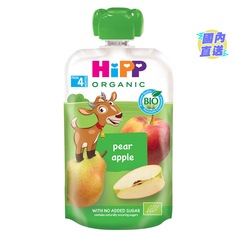 HiPP 喜寶有機香梨蘋果唧唧裝