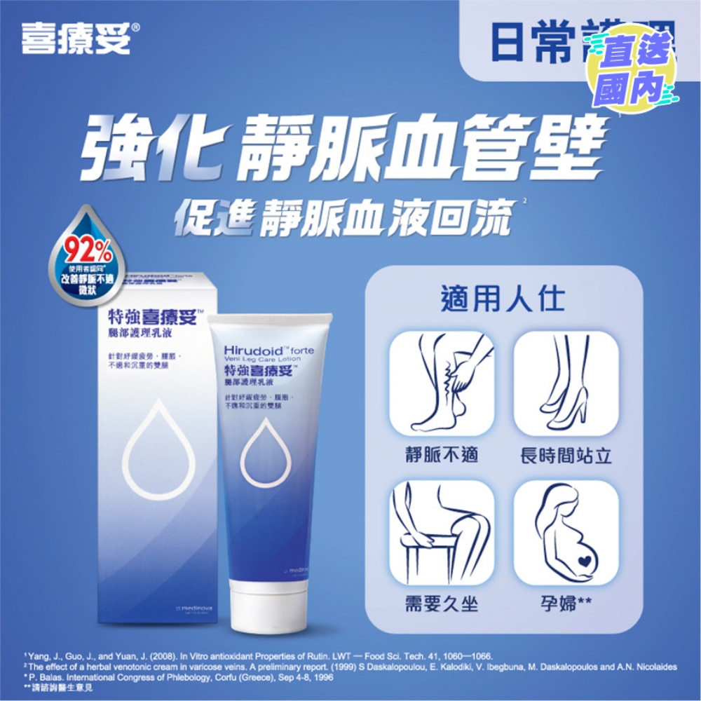 特強喜療妥腿部護理乳液