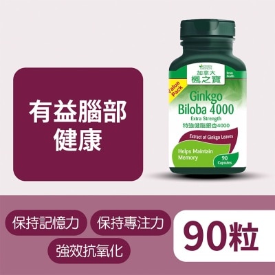 楓之寶 - 特強健腦銀杏4000 (90粒)