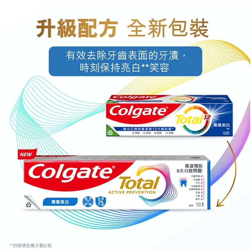 高露潔全效專業美白牙膏150克