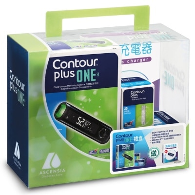 CONTOUR CONTOUR®PLUS ONE 血糖機禮盒套裝(附送贈品)