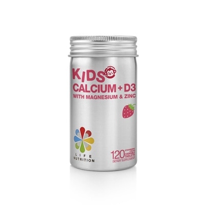 LIFE NUTRITION LIFE NUTRITION Kids Calcium+D3 (120 Tablets)