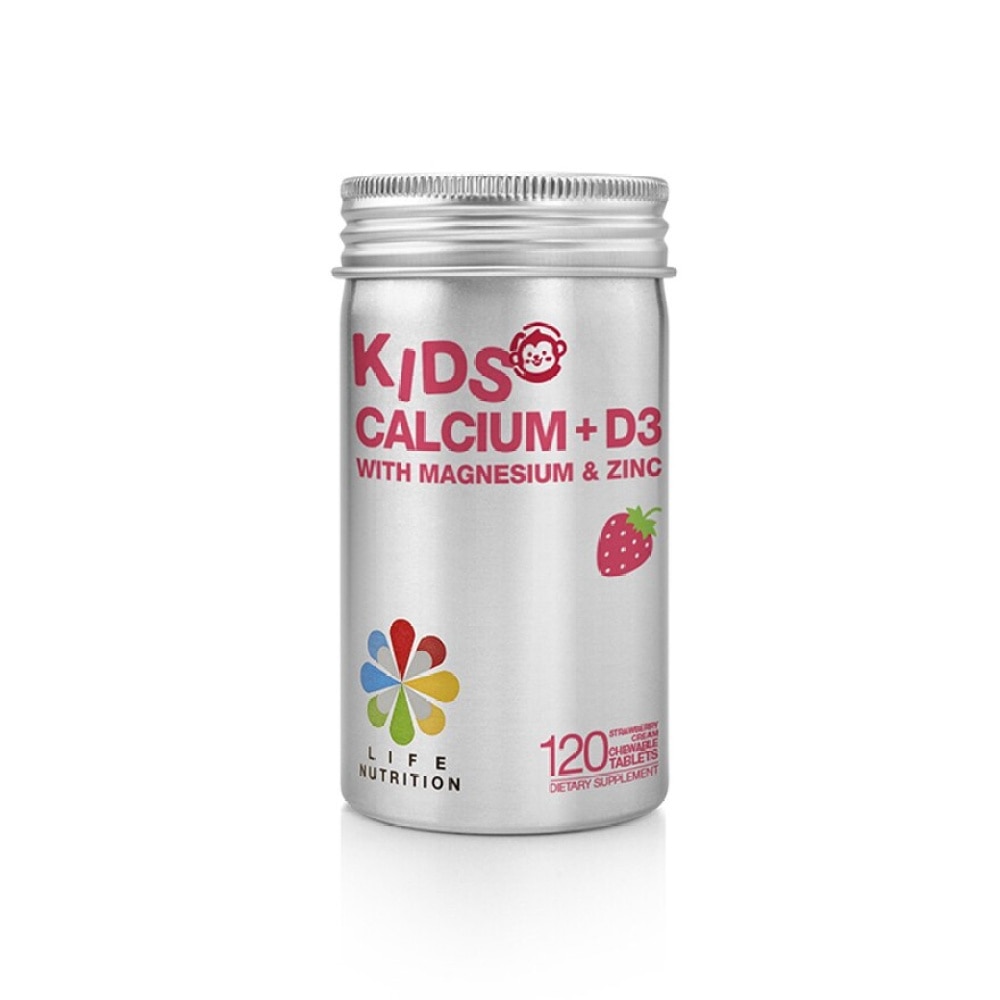 LIFE NUTRITION Kids Calcium+D3 (120 Tablets)