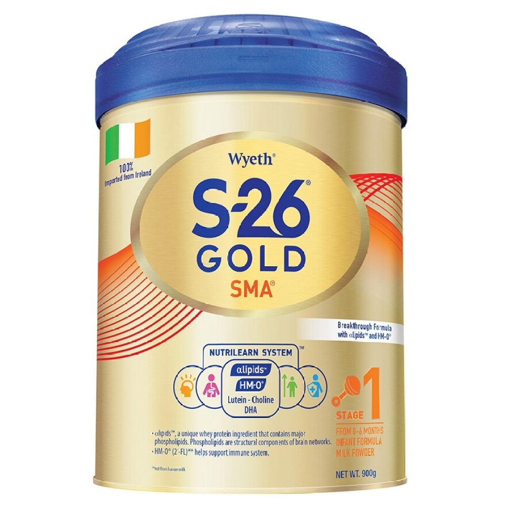 Wyeth® S-26® GOLD Stage 1 900g (S26, HMO)