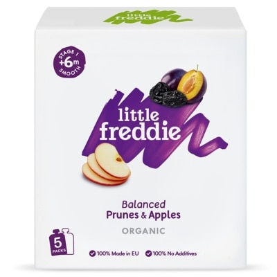LITTLE FREDDIE - Organic Balanced Prunes & Apples - Multipack (5×100g) image