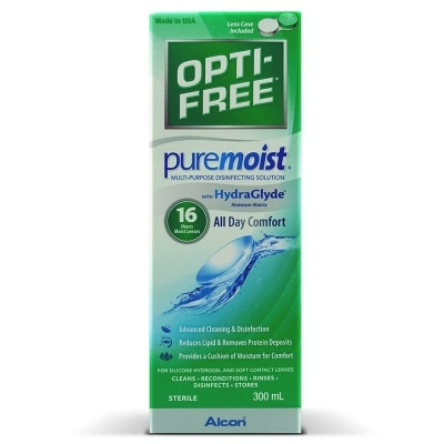 ALCON OPTI-FREE® PureMoist® 300ml  多功能消毒隐形眼镜药水