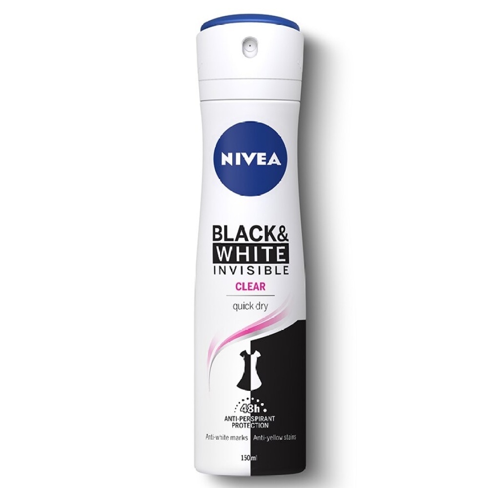 Invisible Black & White Clear Spray 150ml