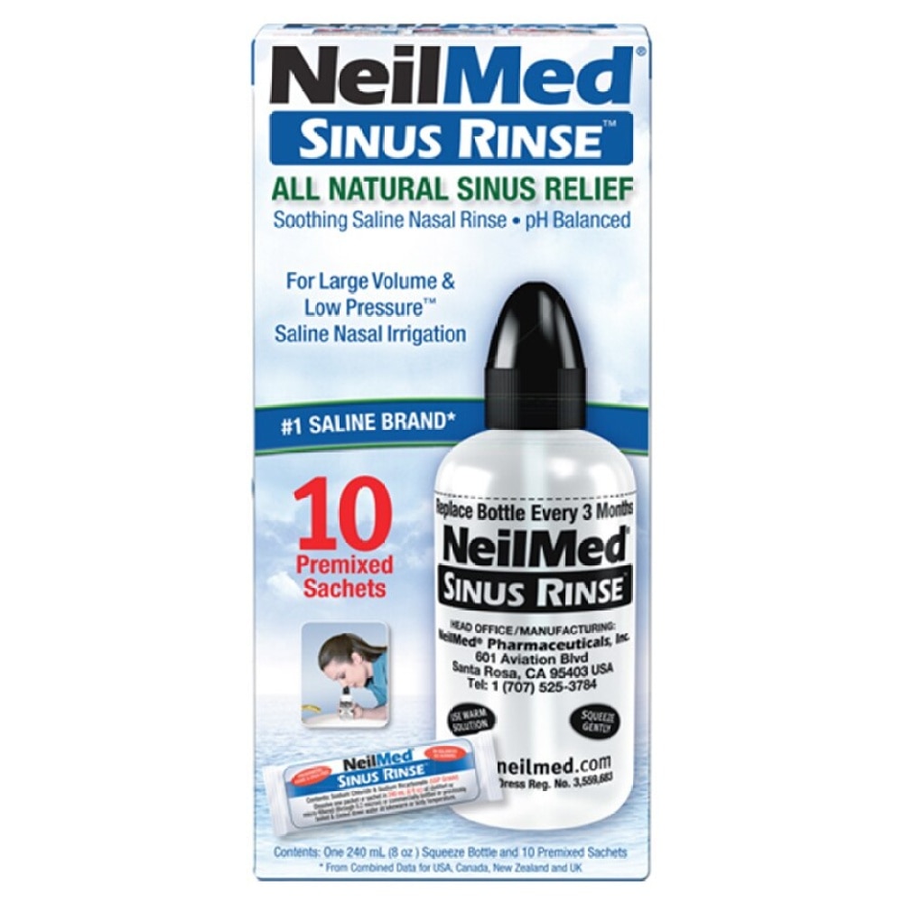 NEILMED SINUS RINSE STARTER KIT with 10'S RINSE MIX