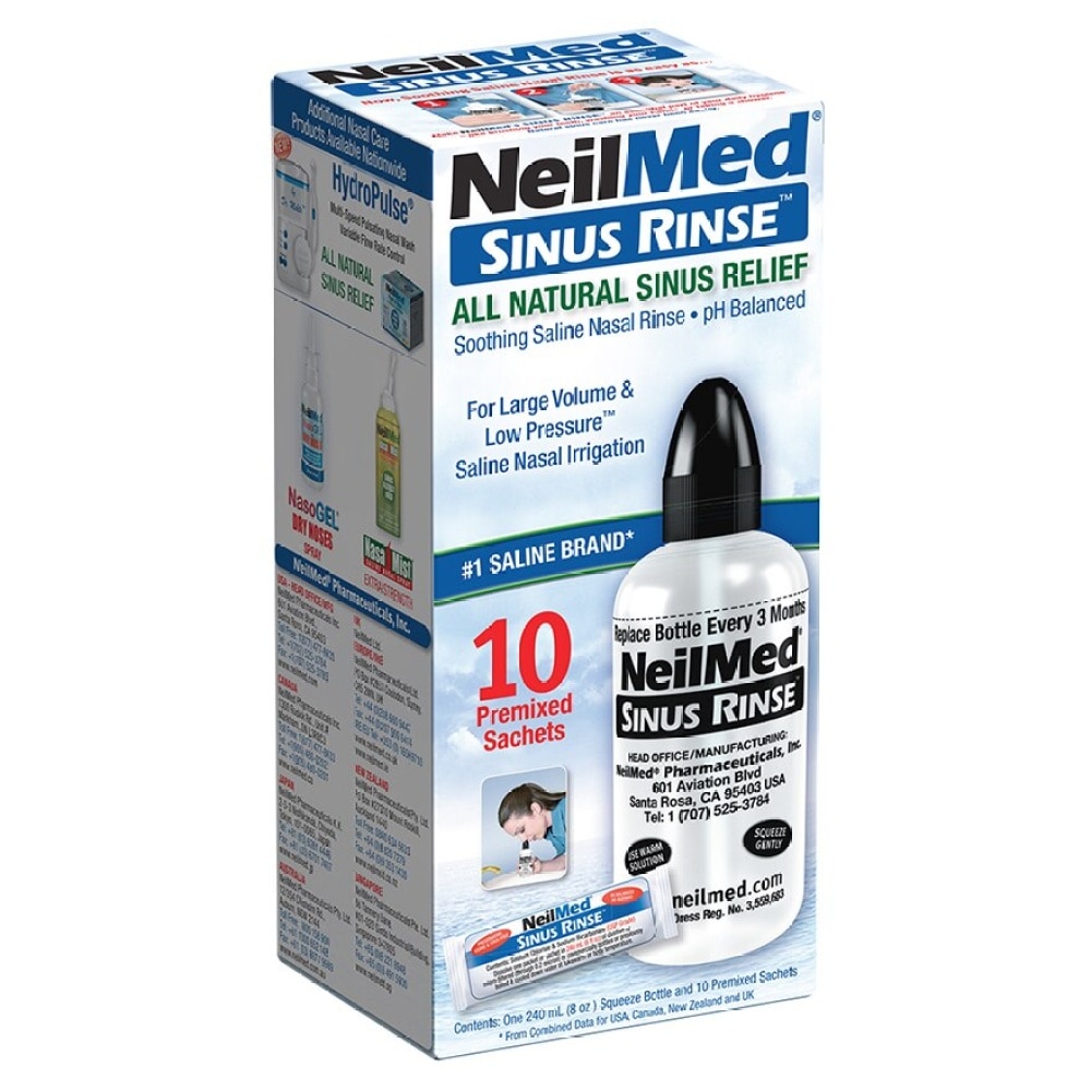 NEILMED SINUS RINSE STARTER KIT with 10'S RINSE MIX