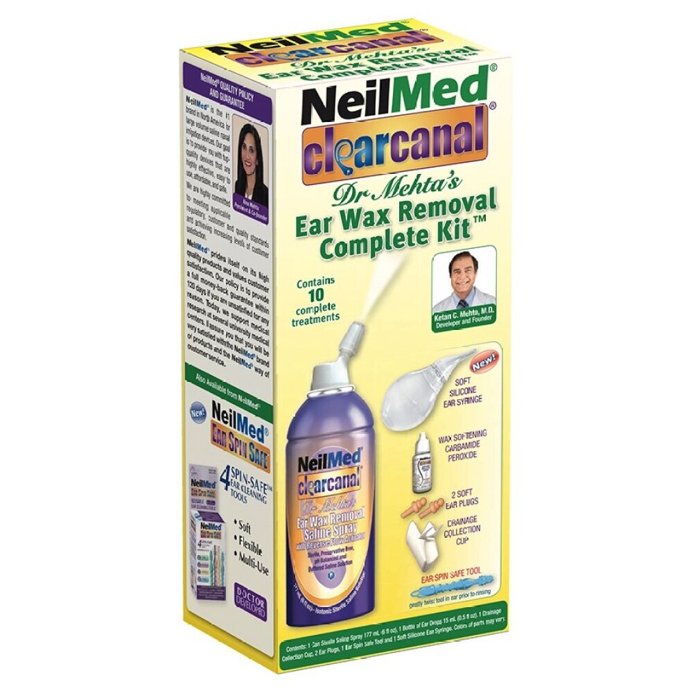 NEILMED NEILMED EAR WAX REMOVAL KIT 75ml 5 Treatments Western
