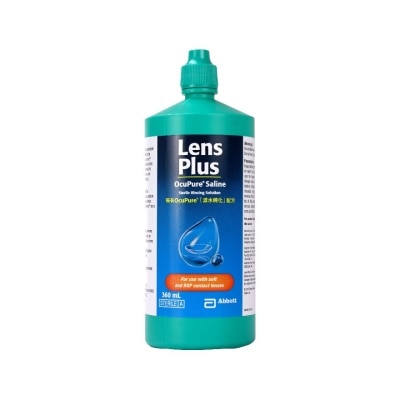LENS PLUS Lens Plus OcuPure™ 生理鹽水 360毫升X3 | 美目強視 |香港屈臣氏