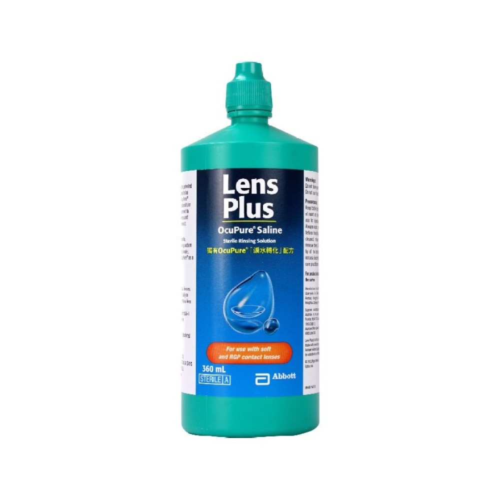 Lens Plus OcuPure™ 生理鹽水 360毫升X3