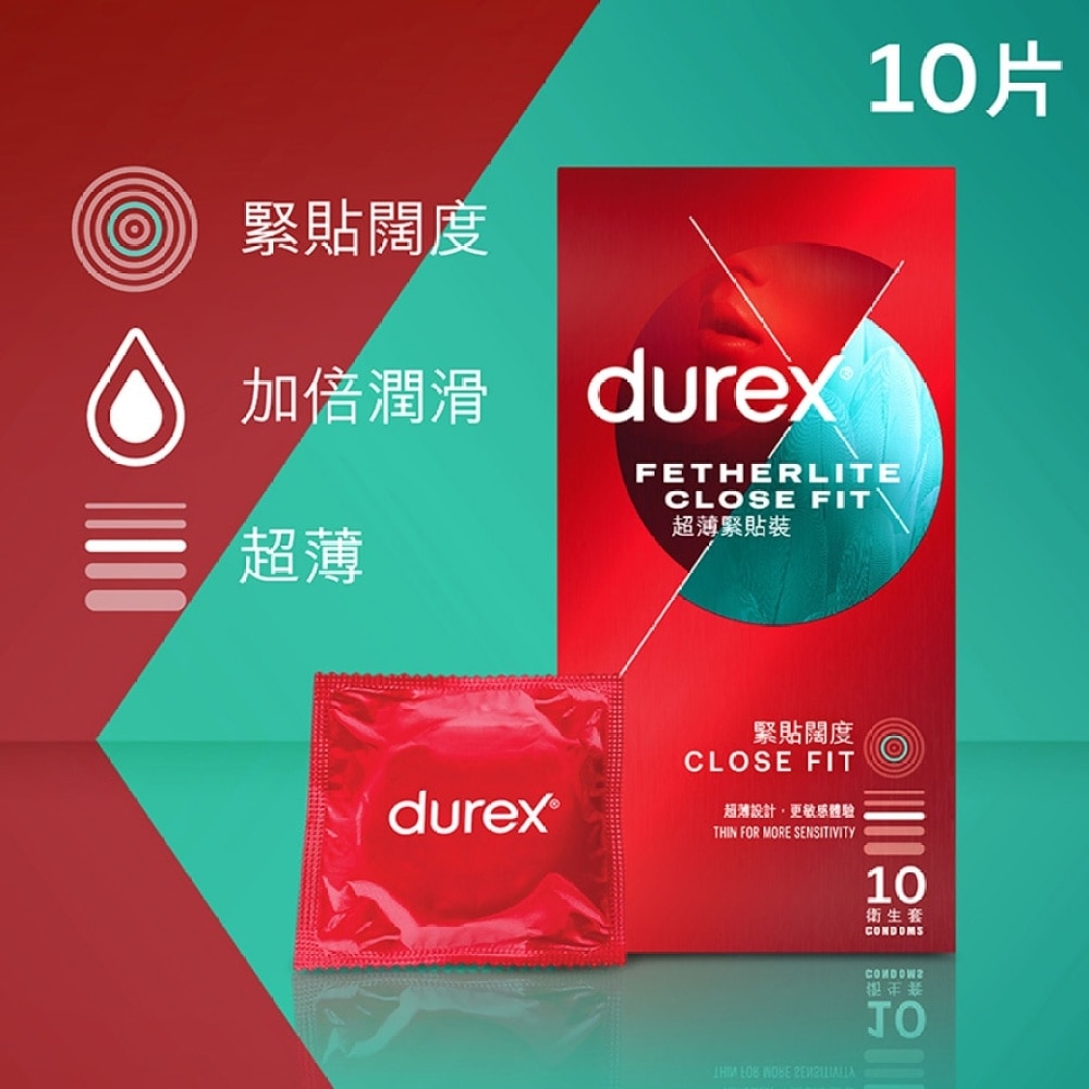 Durex Fetherlite Close fit 10s