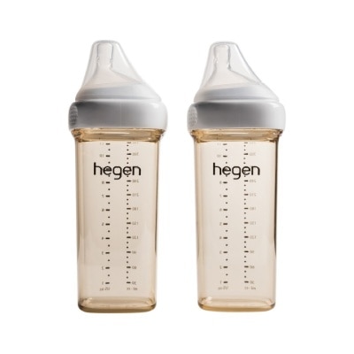 HEGEN PCTO™ PPSU多功能寬口奶瓶 330ml / 11oz (2支裝) 白色