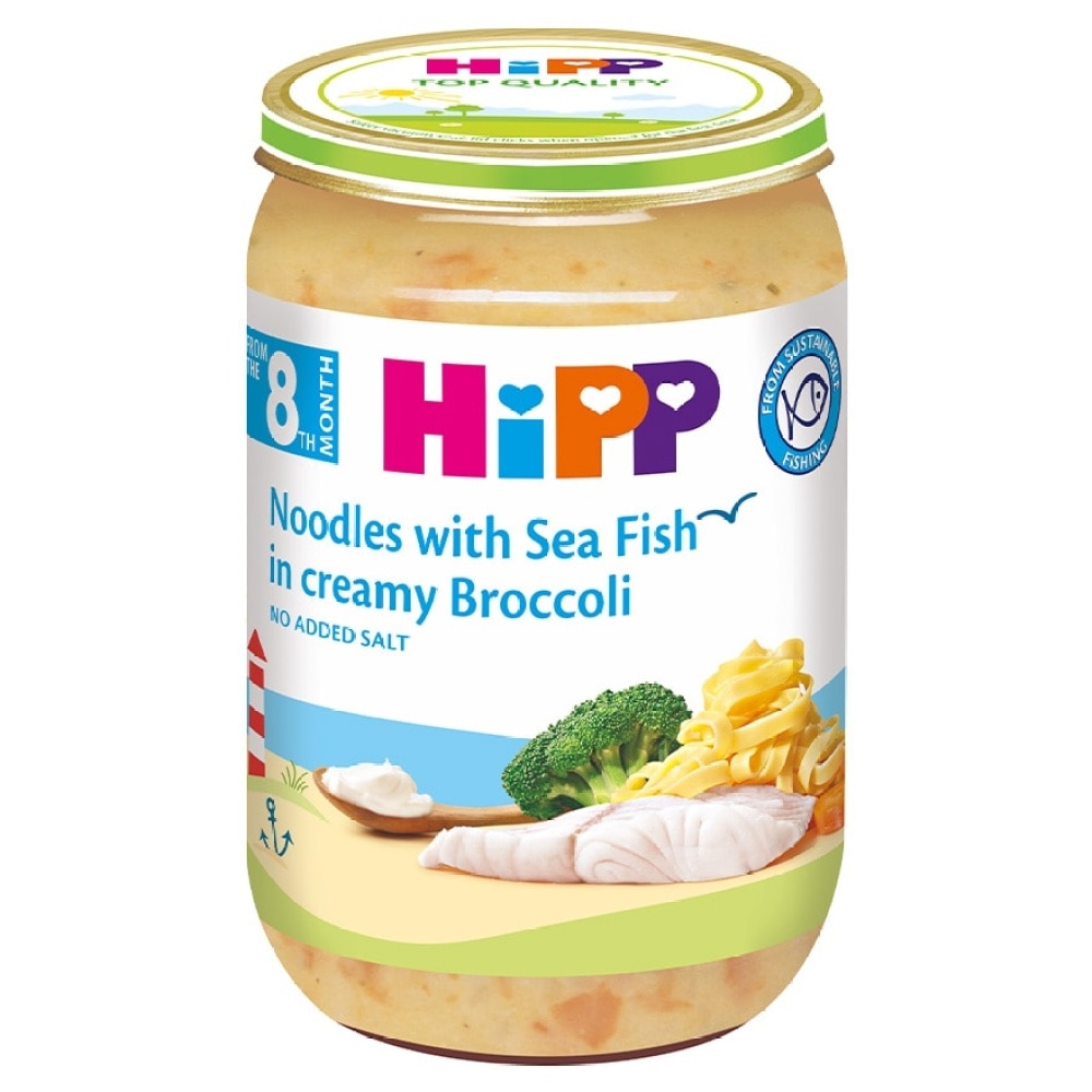 HiPP Noodles with Sea Fish in Creames Broccoli 220g