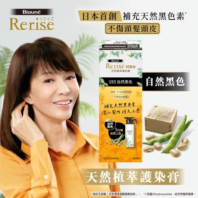 回丽丝 Rerise回丽丝天然植萃护染膏 (自然黑色)