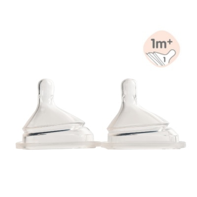 HEGEN 防胀气智慧奶嘴 (慢速，2个装)