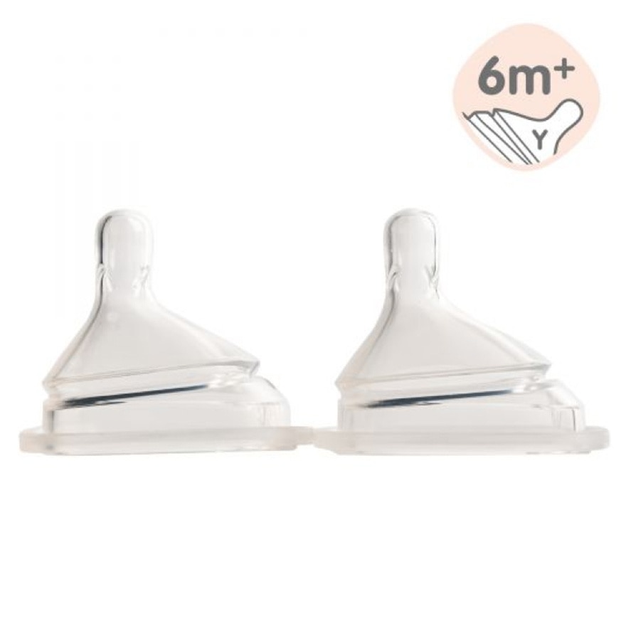 防脹氣智慧奶嘴 (Y形孔,2個裝)