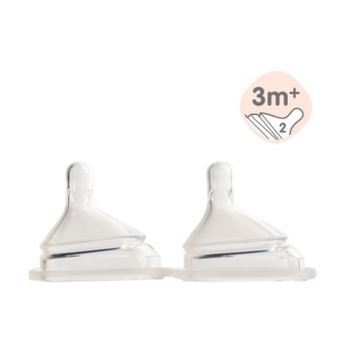 HEGEN 防胀气智慧奶嘴 (中速，2个装)