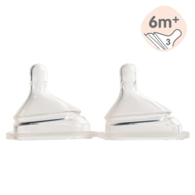 HEGEN 防脹氣智慧奶嘴 (快速，2個裝)