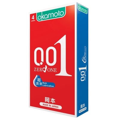 岡本 - 0.01 超潤滑 4 片裝