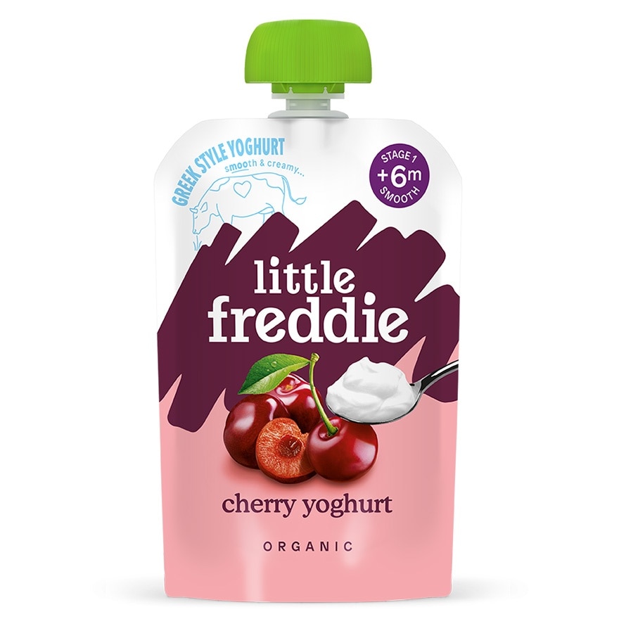 Organic Creamy Cherry Greek Style Yoghurt