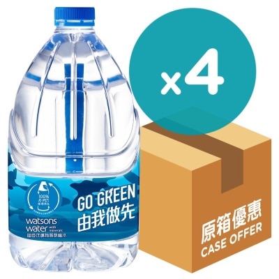 WATSONS WATER Mineralized Water (Case) (4.5L X 4 Bottles)