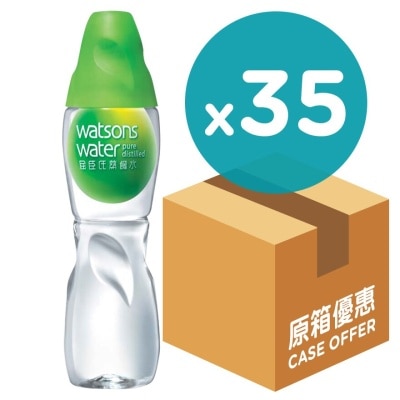 WATSONS WATER Distilled Water (Case) (280ml X 35 Bottles)