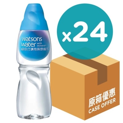 WATSONS WATER WATER WITH MINERALS.430ML CASE