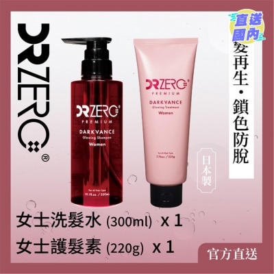 DR ZERO DR ZERO [優惠套裝] 黑髮再生防脫系列女士洗髮水＋護髮素