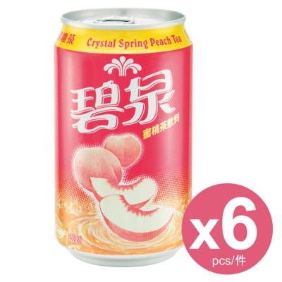 CRYSTAL SPRING 蜜桃茶飲品 (330毫升 x 6)