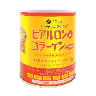 FINE JAPAN - 优の源金装透明质酸及胶原蛋白粉+还原型辅酶Q10(罐装) 196克