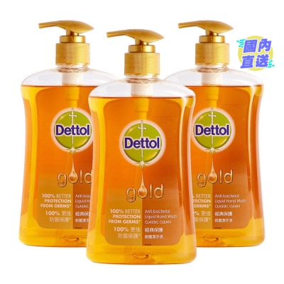 DETTOL 经典保护杀菌洁手液500克3支装