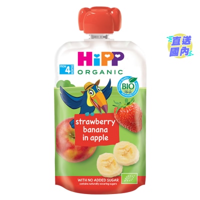 喜寶 HiPP 有機草莓香蕉蘋果唧唧裝 (100克)