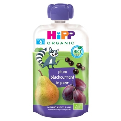 HIPP HiPP Organic Plum-Blackcurrant in Pear (100g)