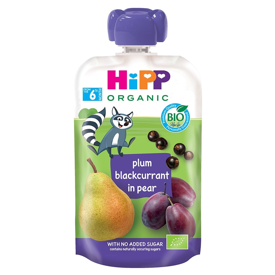 HiPP Organic Plum-Blackcurrant in Pear (100g)