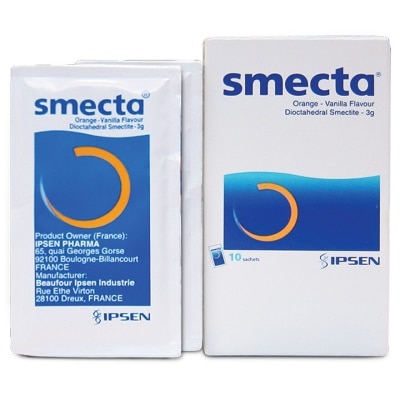 IPSEN Smecta® Dicoctahedral Smectite-3g (Orange-vanila flavour)-10 sachets