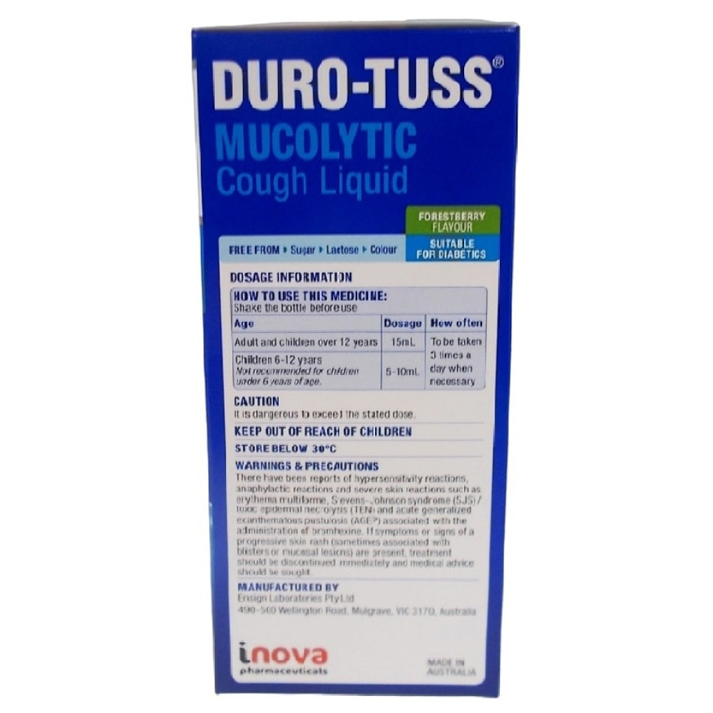 DURO-TUSS MUCOLYTIC COUGH LIQUID 200ml